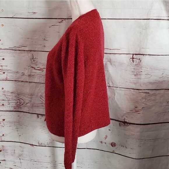 Eileen Fisher Nubby Wool Cashmere Blend Sweater - Picture 4 of 6